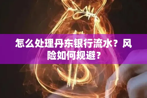 怎么处理丹东银行流水？风险如何规避？