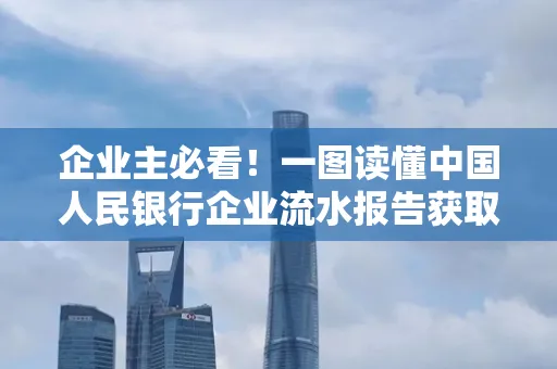 企业主必看！一图读懂中国人民银行企业流水报告获取全流程