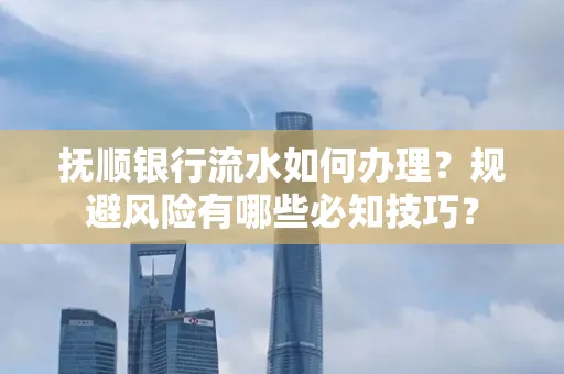 抚顺银行流水如何办理？规避风险有哪些必知技巧？