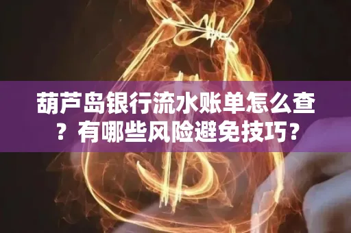 葫芦岛银行流水账单怎么查？有哪些风险避免技巧？