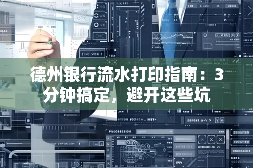 德州银行流水打印指南：3分钟搞定，避开这些坑