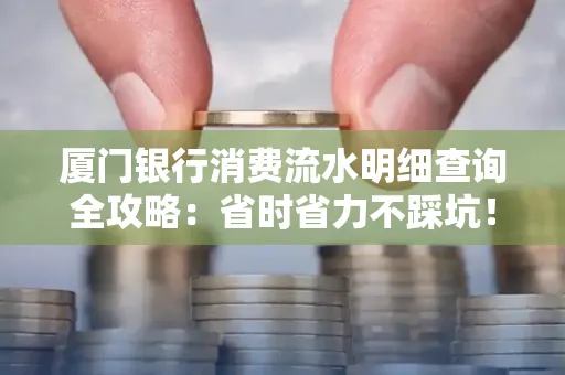 厦门银行消费流水明细查询全攻略：省时省力不踩坑！