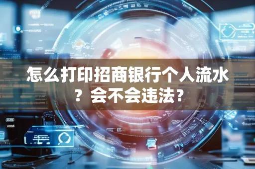 怎么打印招商银行个人流水？会不会违法？