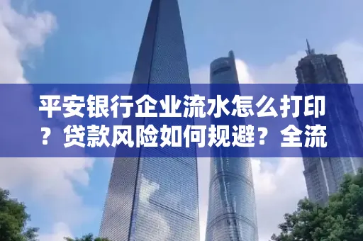 平安银行企业流水怎么打印？贷款风险如何规避？全流程技巧解析